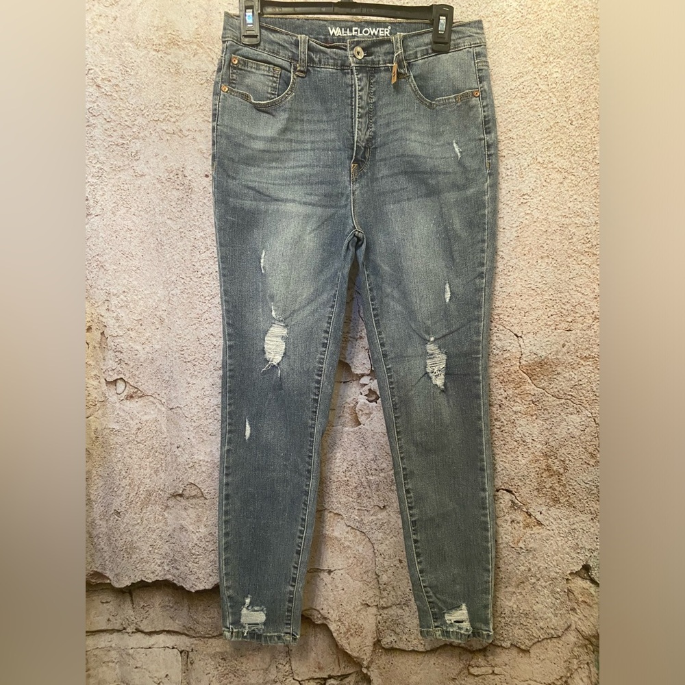 Wallflower Straight Leg High Rise Denim Jeans